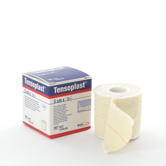 Elastische tape: Tensoplast, 5cm, p--rol
