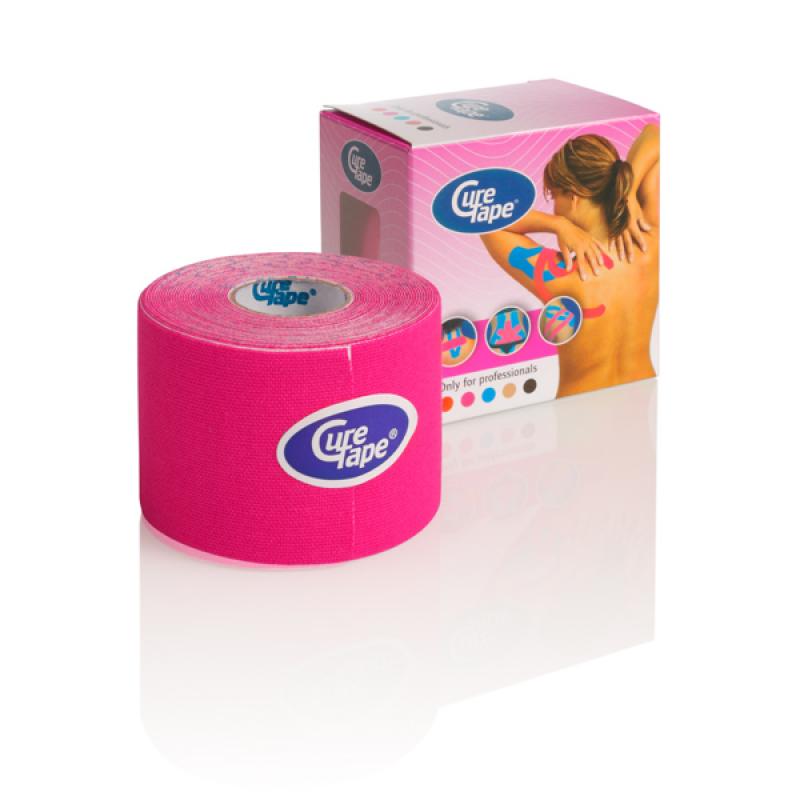 Curetape AP_Kinesiotape:_Cure_Tape__roze__5_cm_x_5m__p6_rollen