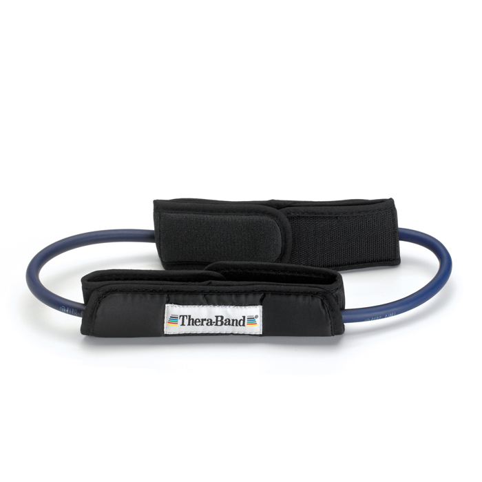 thera-band - Thera-band Loops met gepolsterde enkelband,blauw 30cm