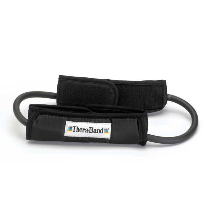 Thera-band Loops met gepolsterde enkelband,zwart 30cm