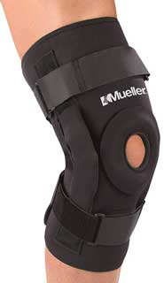 Hinged Knee Brace Deluxe Zwart