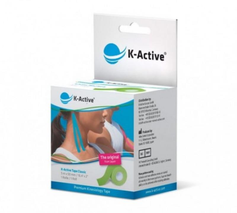 Kinesiotape: K-active original, 5cm x 5 m, groen, p--6