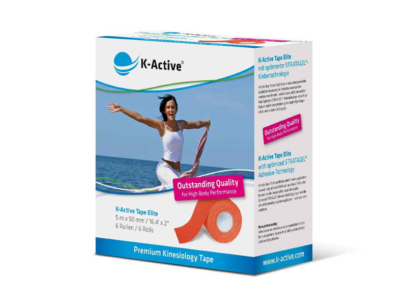K-active - Kinesiotape: K-active original, 5cm x 5 m, roze, p--6