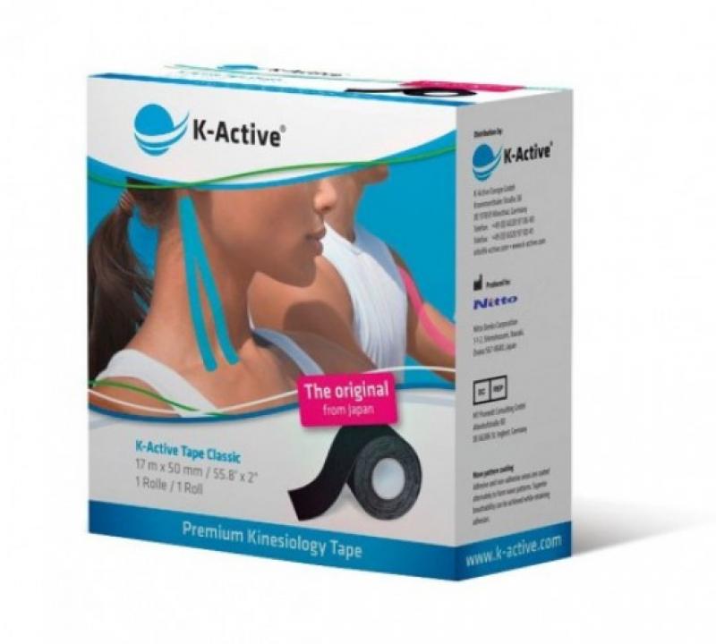 k-active - Kinsiotape: K-active original, 5cm x 5 m, zwart, p--6