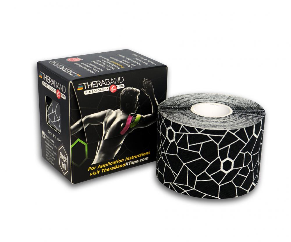 Kinesiology cramer tape 5cm x 5m retail P--24 noir--blanc