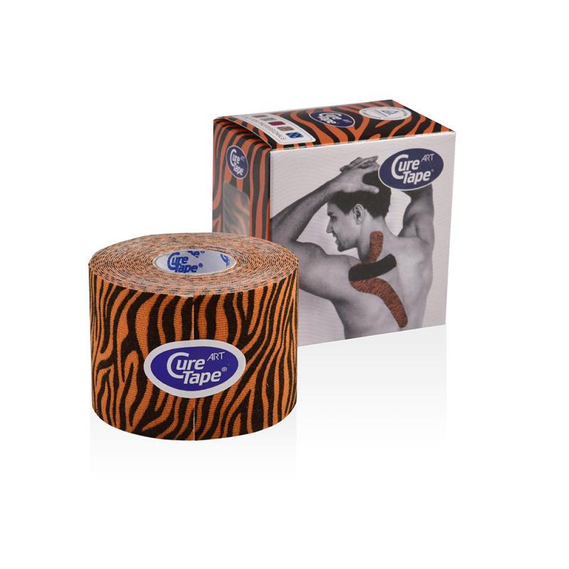 Cure tape - Cure Tape Art Tiger (orange--black)  5cm x 5m - p--1