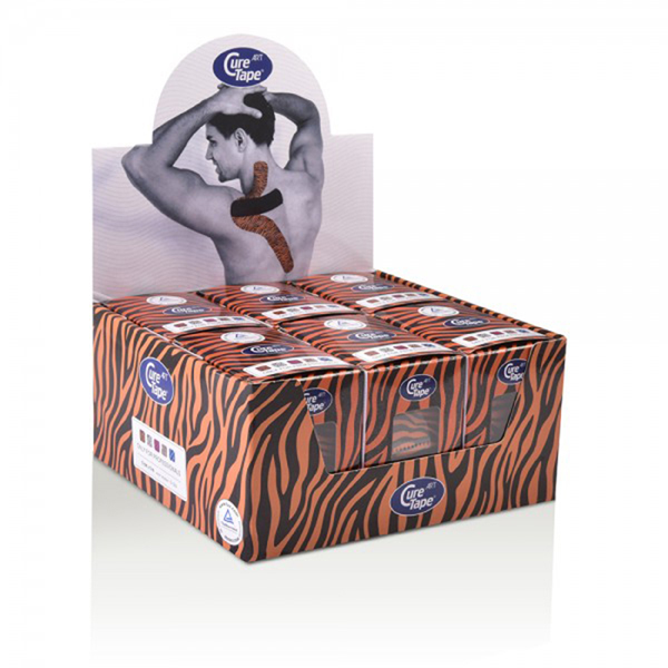 curetape - Cure Tape Art Tiger (oranje--zwart) 5cm x 5m - p--6