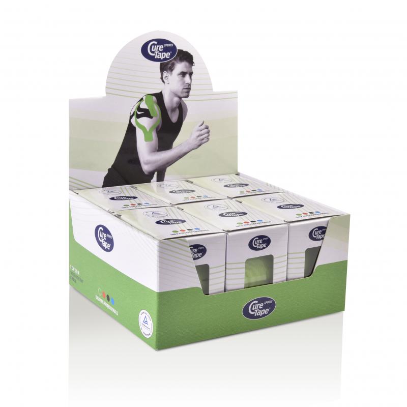 Cure tape - Cure Tape sports lime 5cm x 5m - per 6