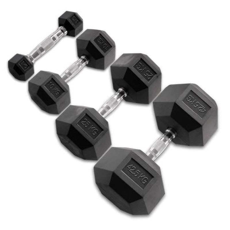  - Body Solid Hexagon Rubber Dumbbell – 3 kg – p--paar           