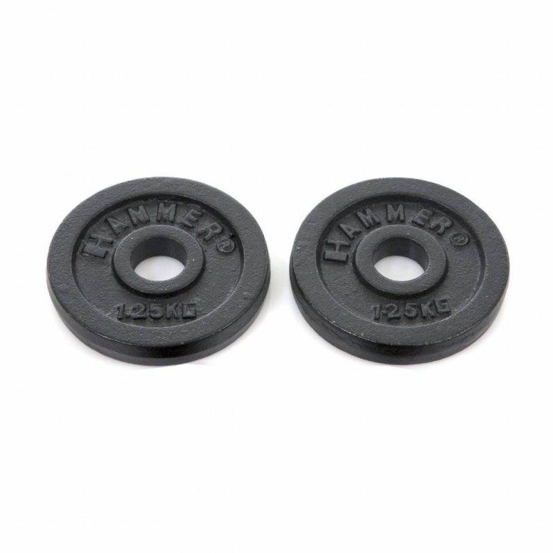 Hammer - Hammer halterschijf gietijzer – 2 x 1,25kg 