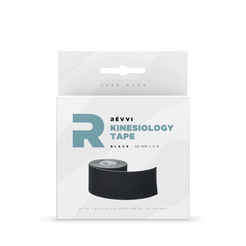 Révvi - Revvi Kinesiology tape – black – 50mm x 5m – 1 roll--box         