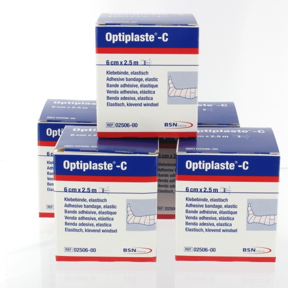 Elastische tape: Optiplast C, 6cm, p--5 rollen