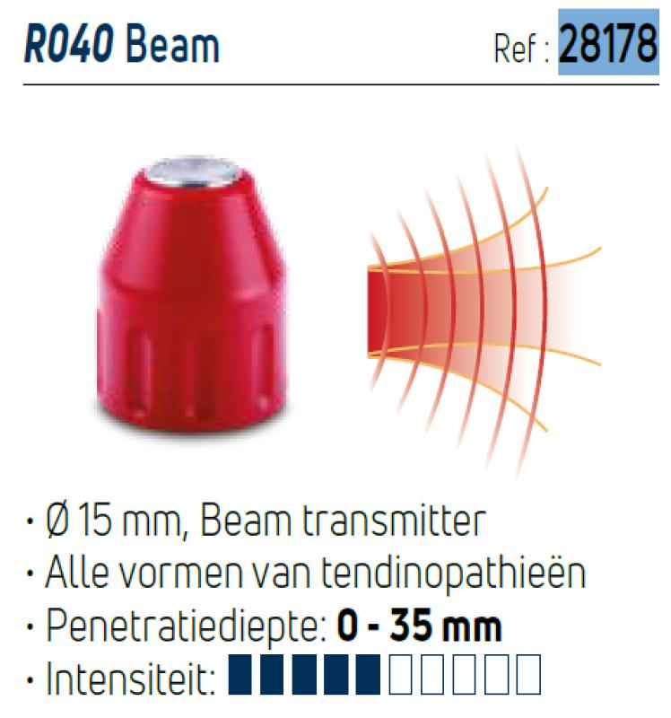 Chattanooga - RO40 Beam impact transmitter van 15mm rood - Chattanooga 2 RPW – Standaard ACCESSOIRES: 