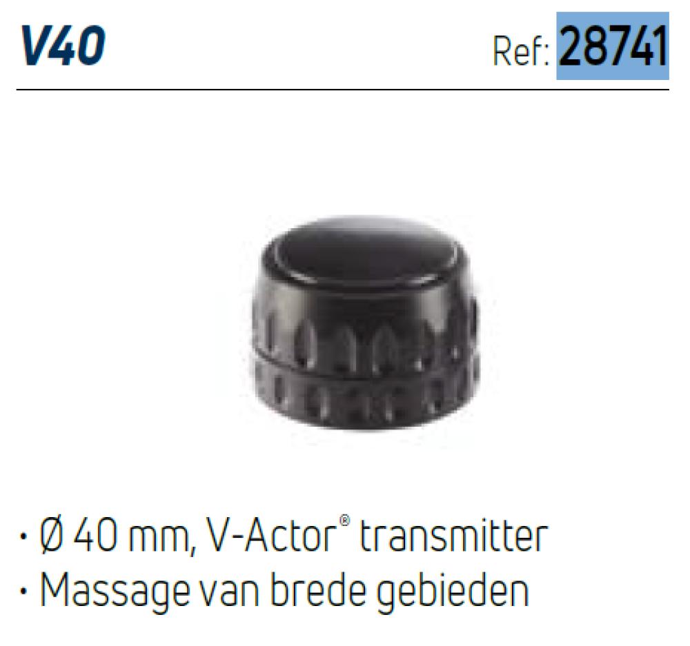 Transducteur pour infrasons V40 V-Actor® 40 mm noir- Chattanooga RPW 2– ACCESSOIRES optionnels